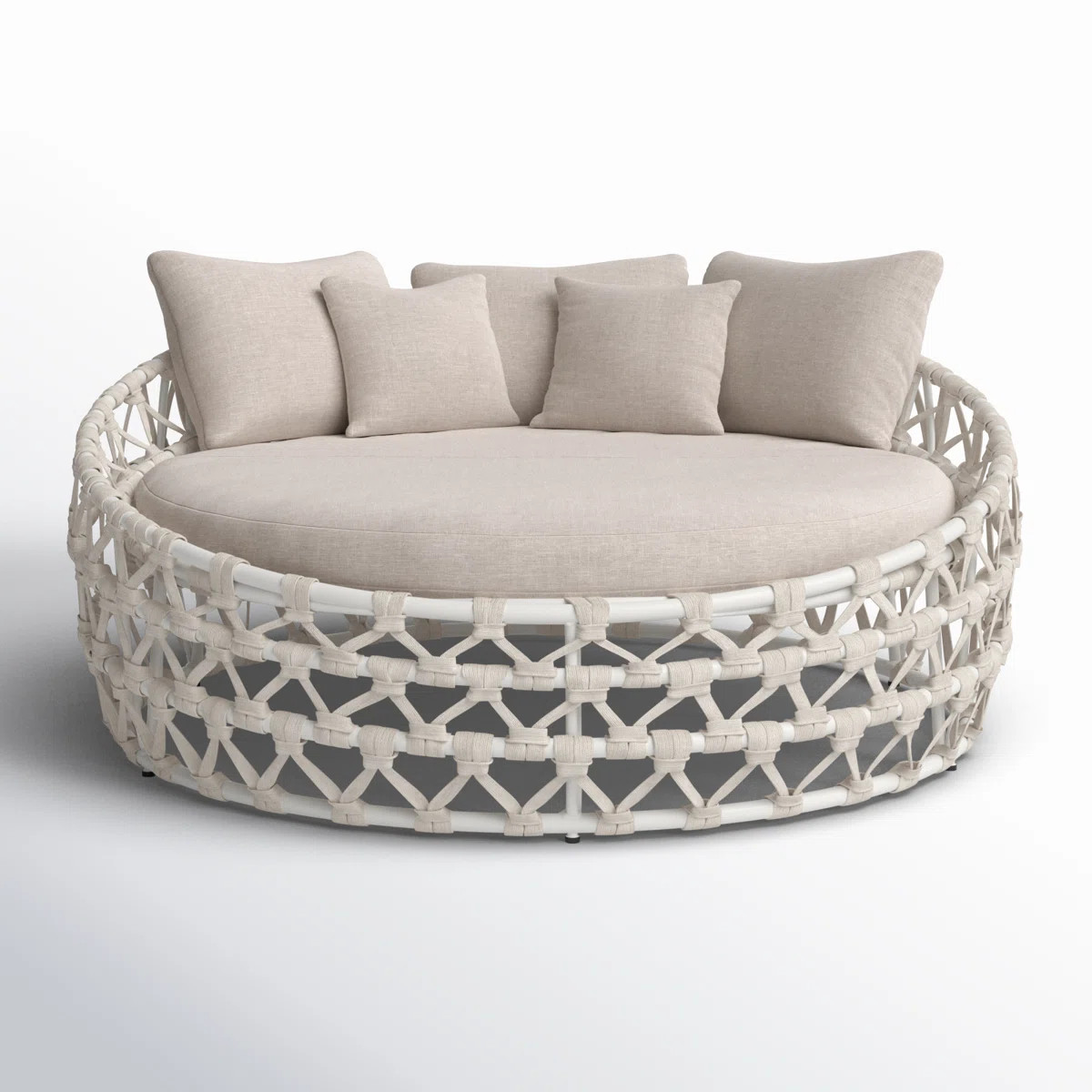 68'' Powder Coated Aluminum Outdoor Patio Daybed | Wayfair North America