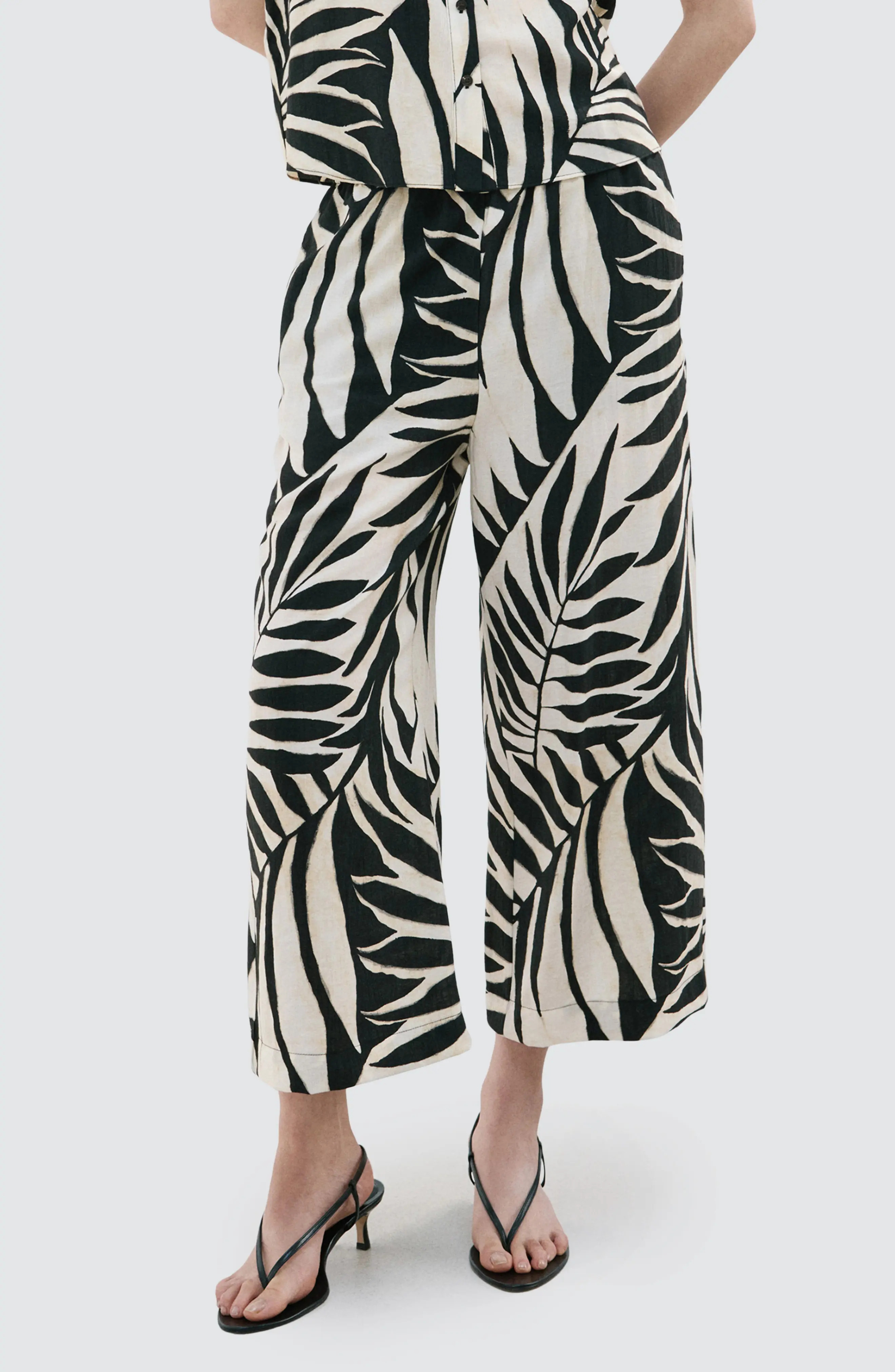 Tropical Print Wide Leg Pants (Women) | Nordstrom | Nordstrom