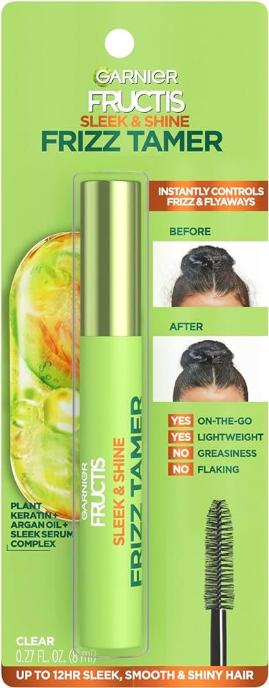 Garnier Fructis Sleek & Shine Frizz Tamer Slicking Hair Serum Wand for Frizz and Flyaways, 0.28 F... | Amazon (US)