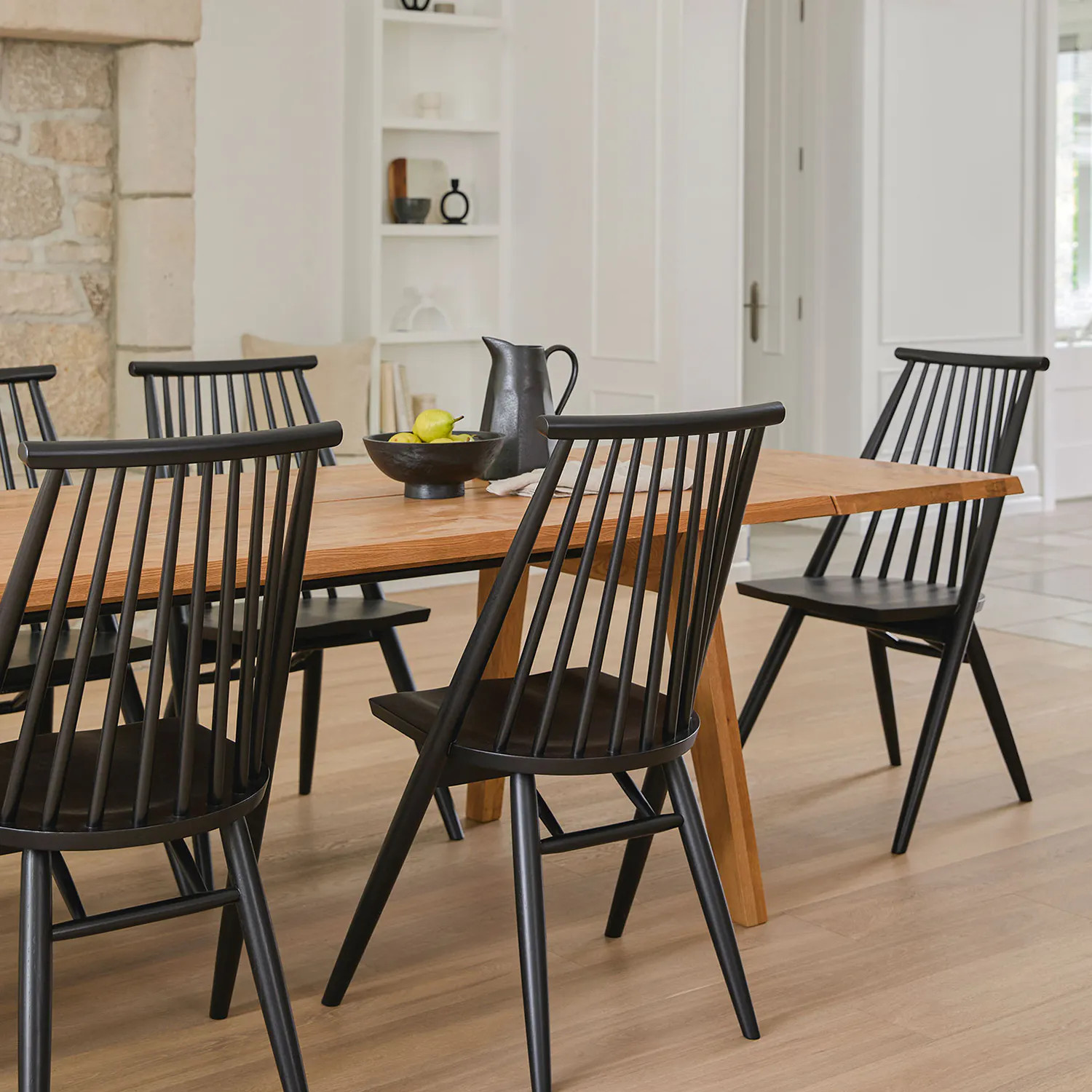 Madera 86" - 125" Solid Wood Extendable Dining Table  - Oak | Article