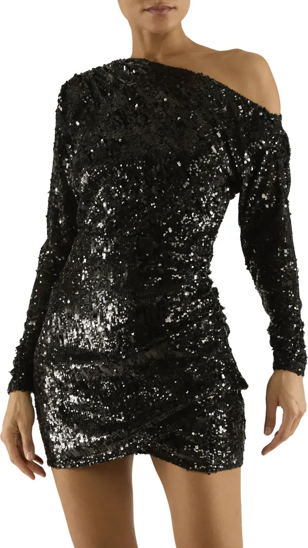 Ramy Brook Maribel Long Sleeve Sequin Cocktail Dress | Nordstromrack | Nordstrom Rack
