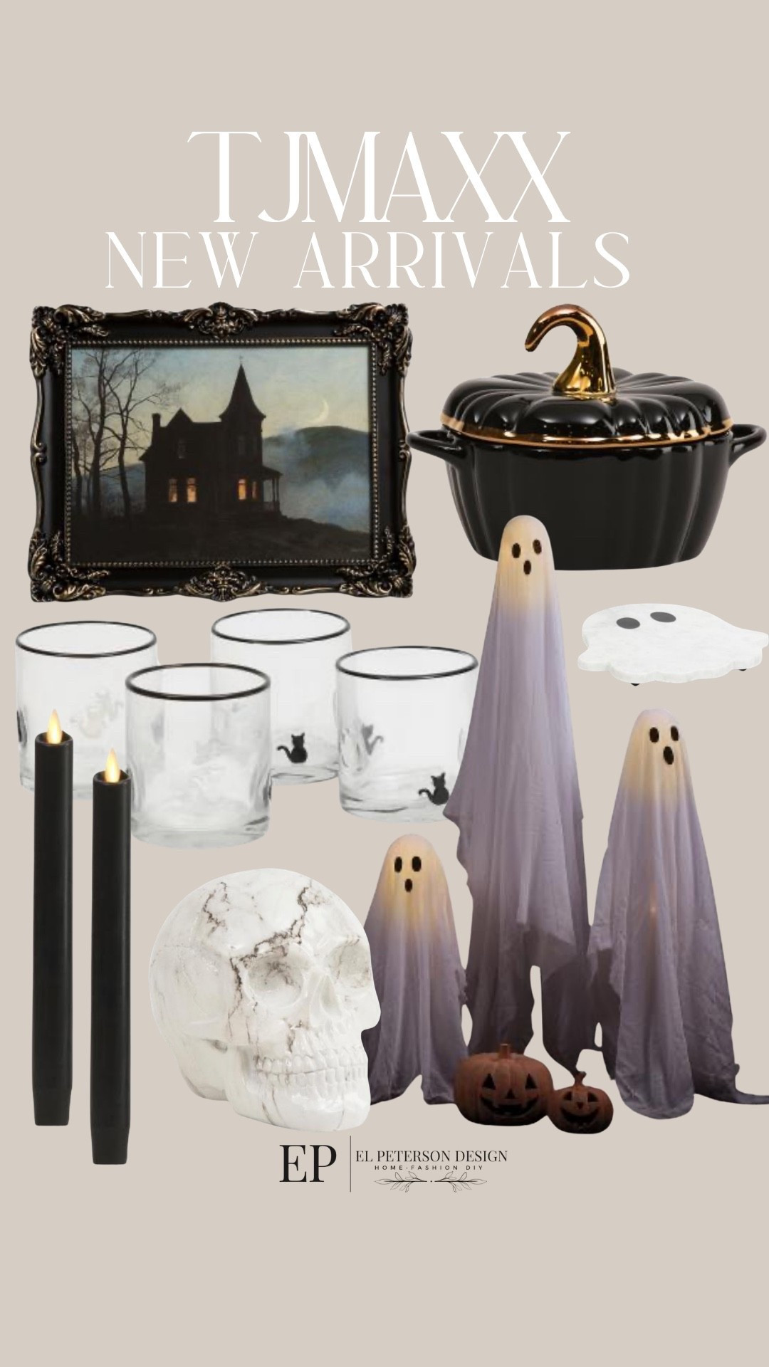 Tj Maxx
New arrivals
Artwork
Dutch oven
Ghost 
Candles
Skull
Glasses