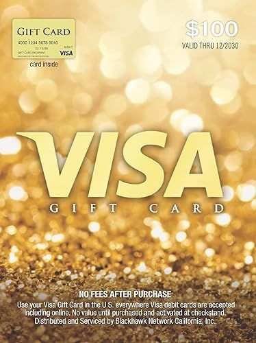Visa $100 Gift Card (plus $5.95 Purchase Fee) | Amazon (US)