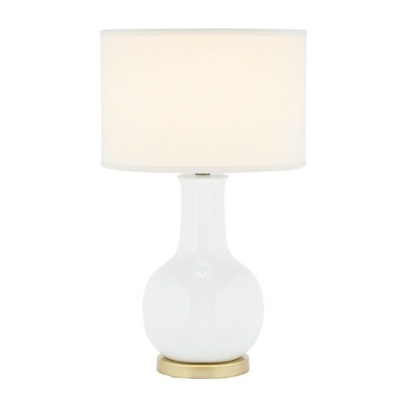 Paris Ceramic Table Lamp, White | Maisonette