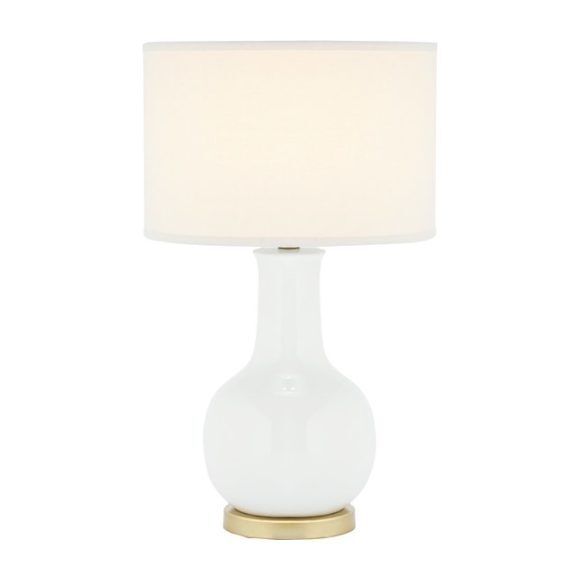 Paris Ceramic Table Lamp, White | Maisonette
