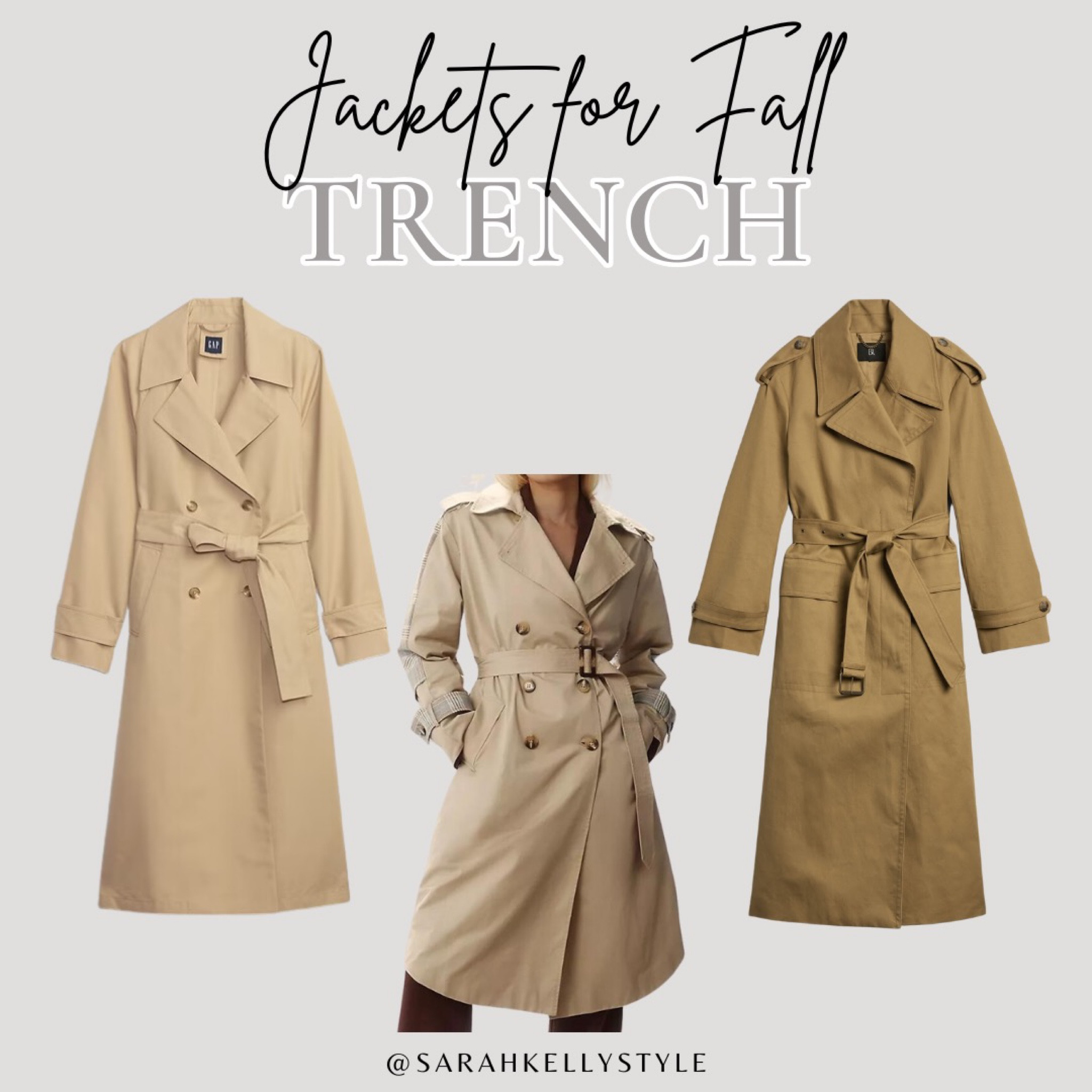 Jackets for fall, trench coat, ways to wear, fall style, Sarah Kelly style 

#LTKstyletip #LTKover40 #LTKSeasonal