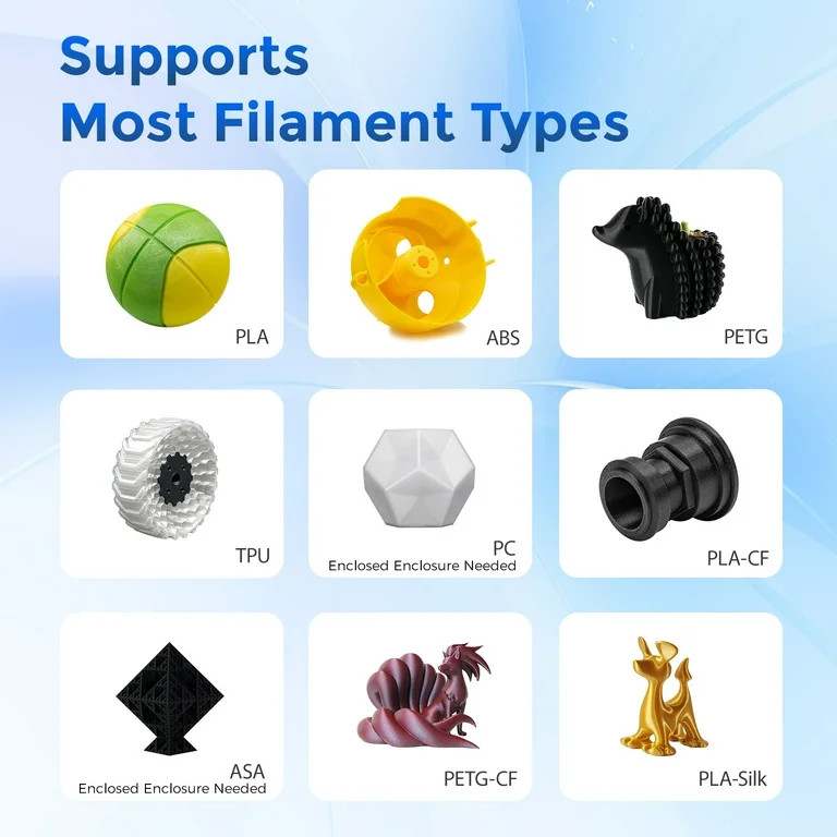 Flashforge Adventurer 5M 3D Printer, Fully Auto Leveling & 600mm/s High Speed Printing, Black | Walmart (US)