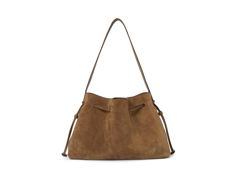 Madewell Suede Drawstring Shoulder Shoulder Women's Handbags Dried Acorn, Leather | Zappos