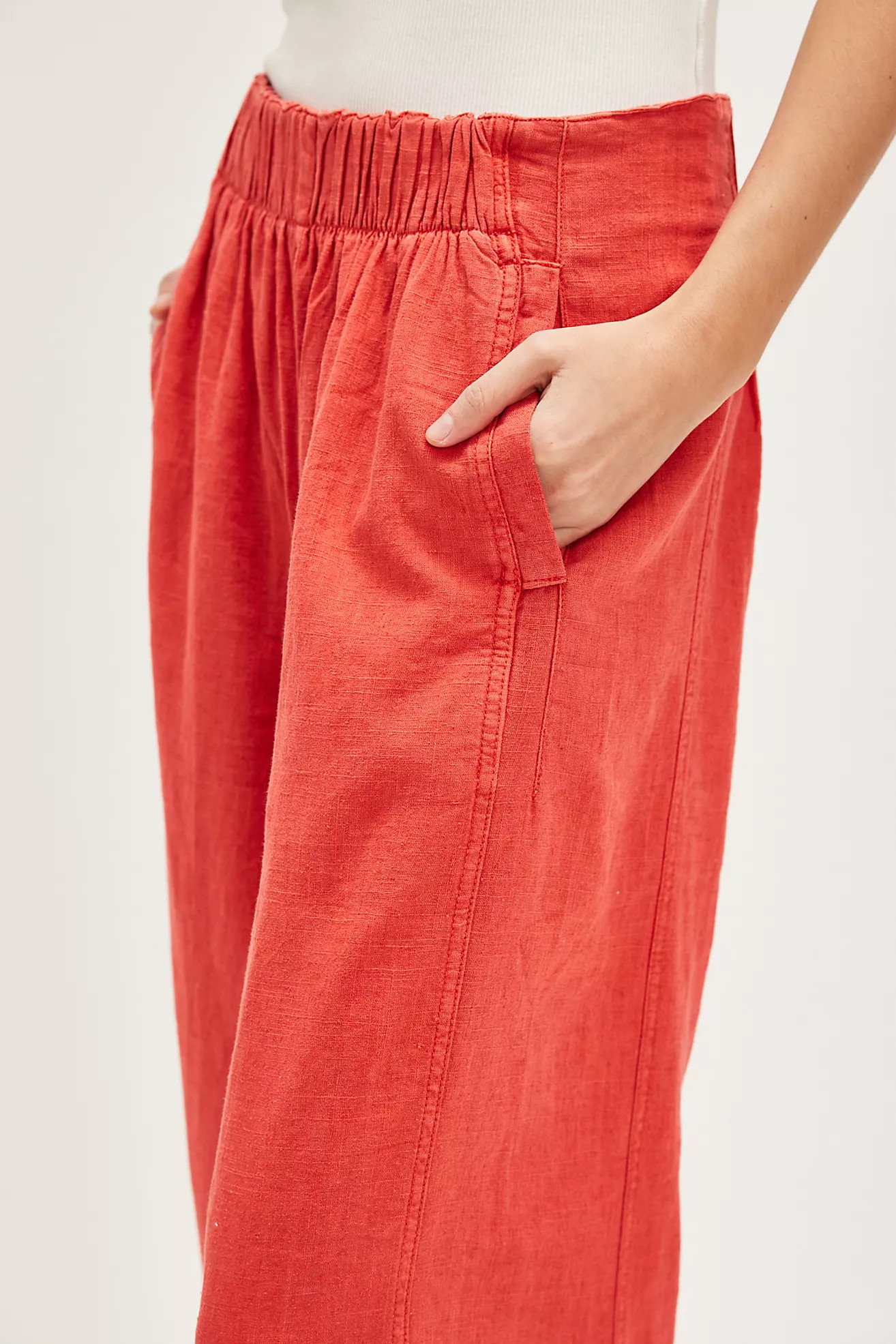 Day's End Linen Pull-On Pants | Free People (Global - UK&FR Excluded)