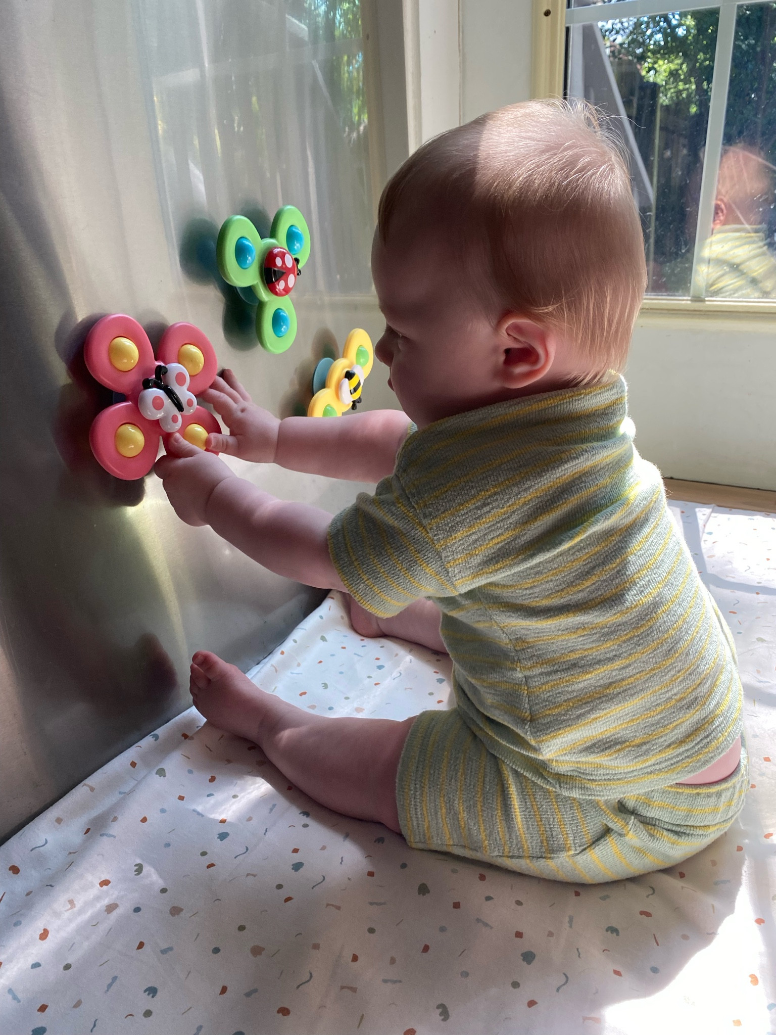 Baby suction spinners 
