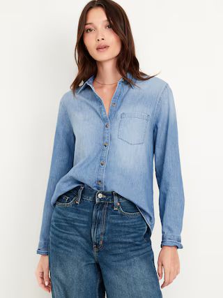 Classic Button-Down Jean Shirt | Old Navy (US)