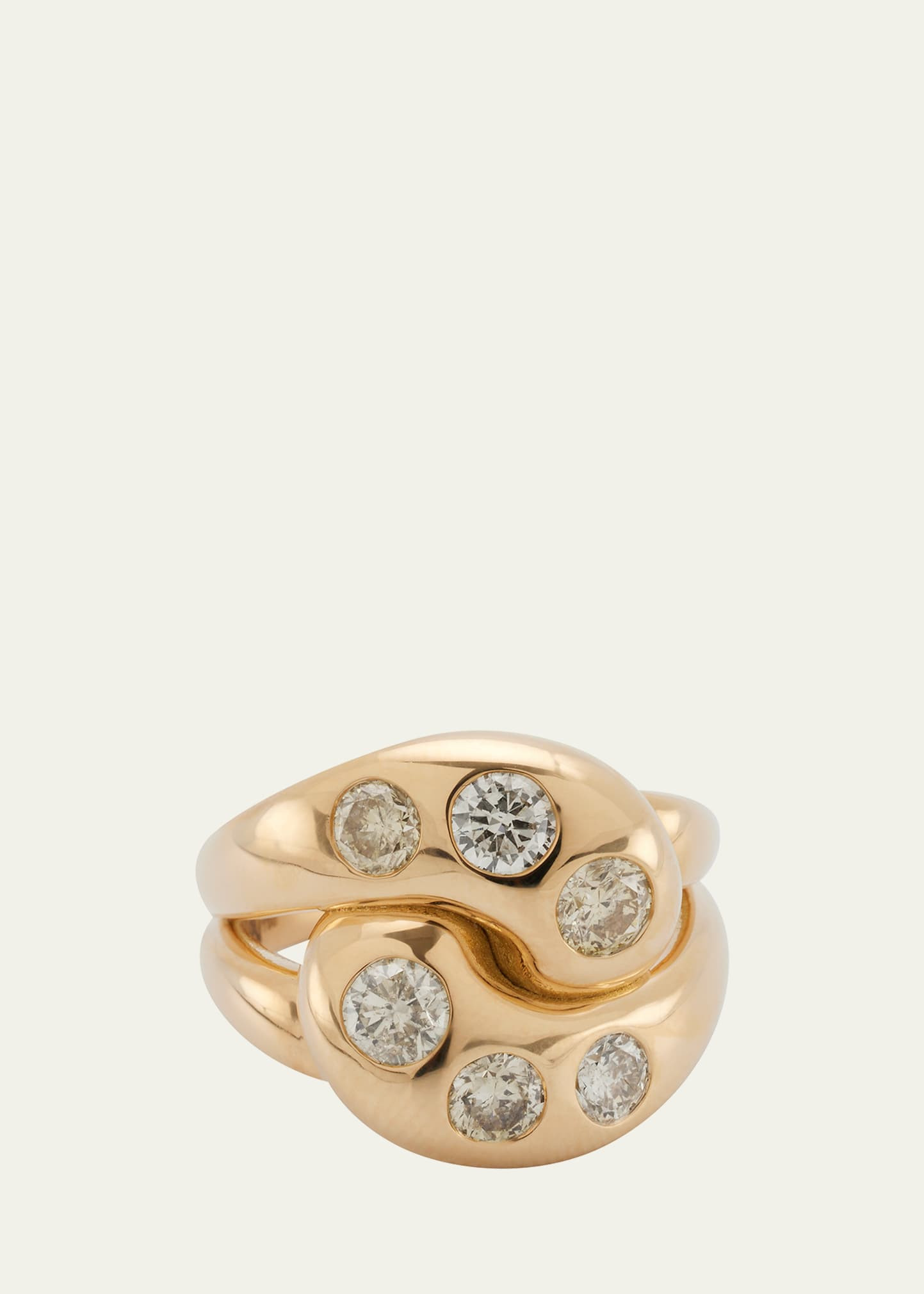Brent Neale 18K Yellow Gold Champagne Diamond Knot Ring | Bergdorf Goodman
