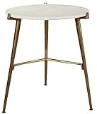Amazon.com: Signature Design by Ashley ChadtonModern Glam Faux Marble Accent Table, 21", Gold and... | Amazon (US)
