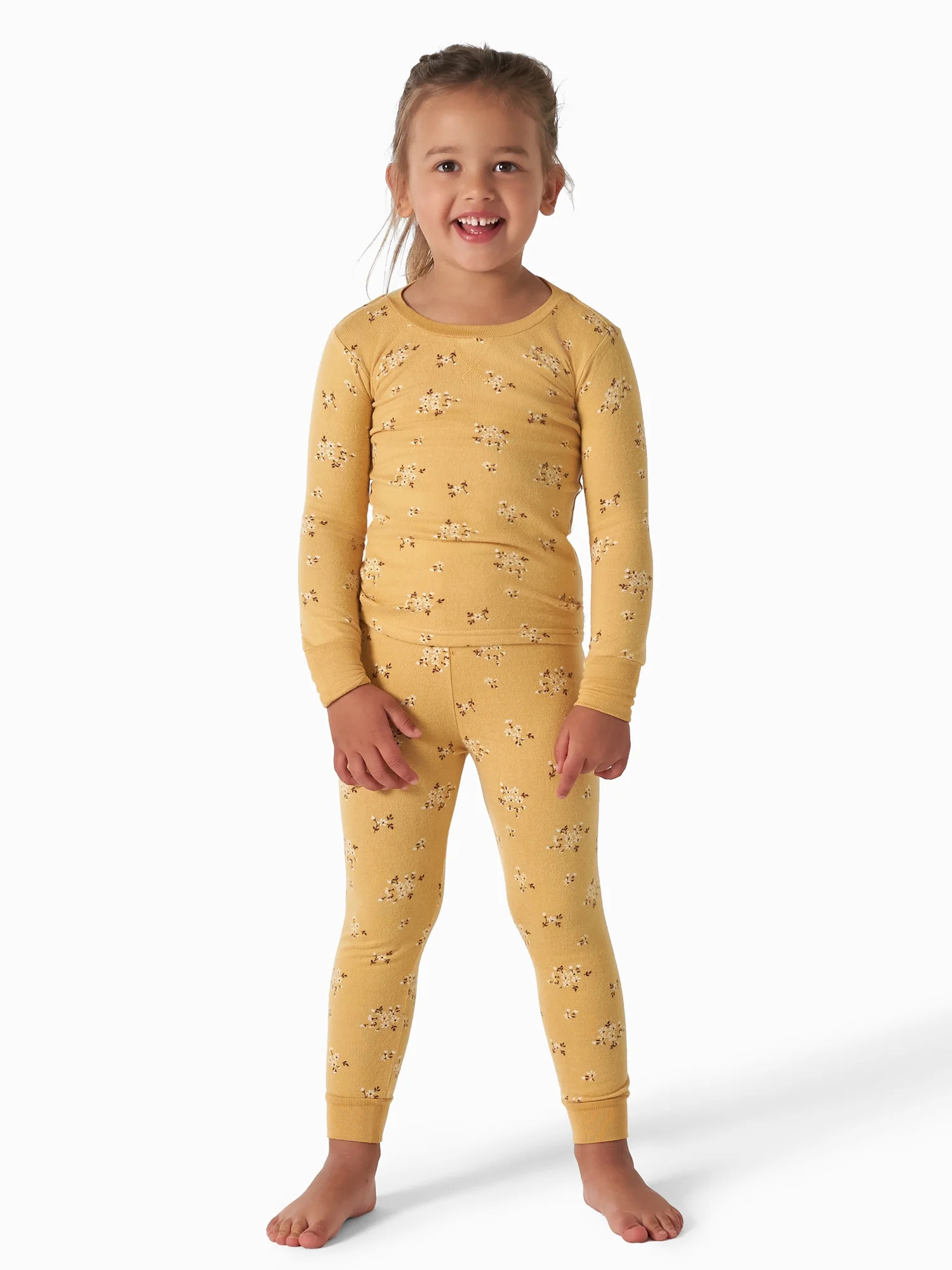 Modern Moments By Gerber Toddler Girl Tight Fitting Pajamas Set, 2-Piece, Sizes 12M-5T | Walmart (US)
