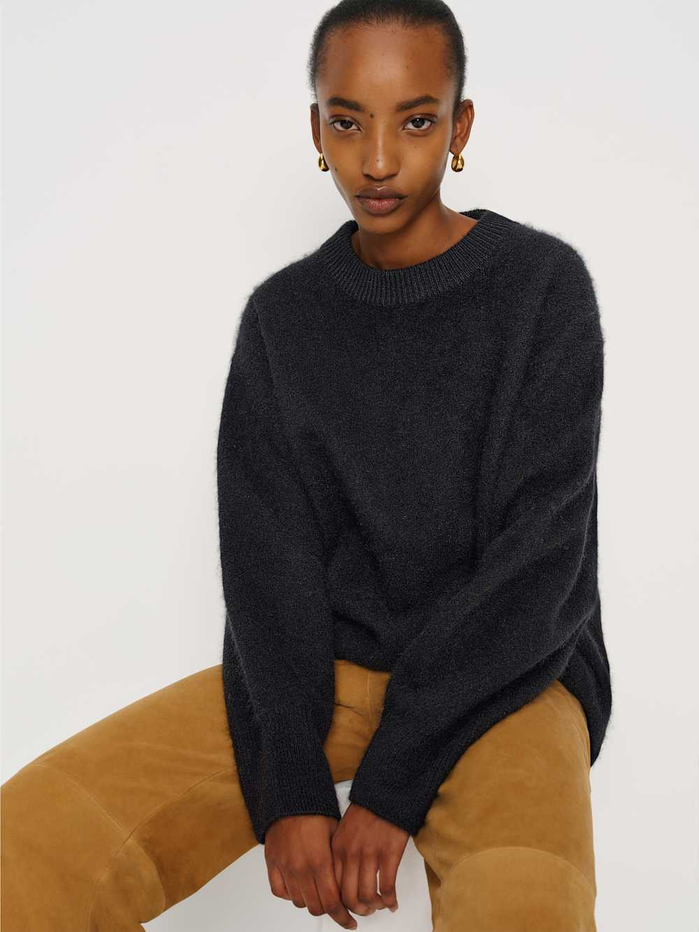 Jo Regenerative Wool Oversized Crew | Reformation (Global)