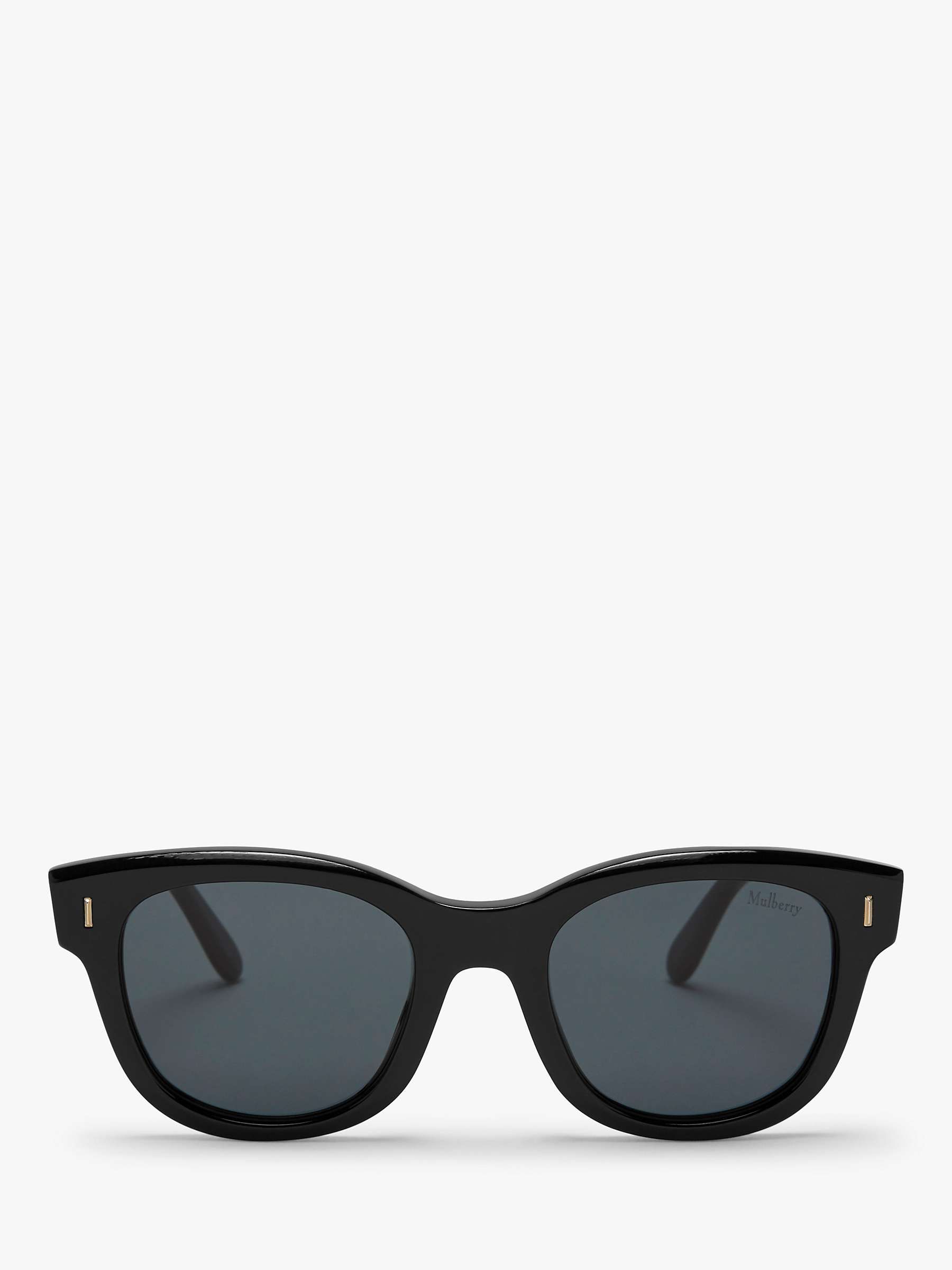 Mulberry Women's Jane D-Frame Sunglasses, Black | John Lewis UK