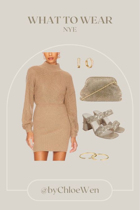 WHAT TO WEAR: New Year's Eve! Revolve knit sweater dress with Petal & Pup heels and a gold bag!

#winter
#winterfashion
#winterstyle
#winteroutfit
#holiday
#holidayoutfit
#newyears
#newyearseve
#whattowear
#howtostyle
#revolve
#petalandpup
#mejuri 

#LTKstyletip #LTKSeasonal #LTKHoliday