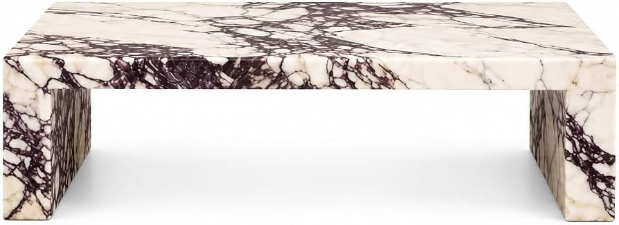 Calacatta Viola Marble Waterfall Coffee Table 152x76x36cm | Amazon (US)
