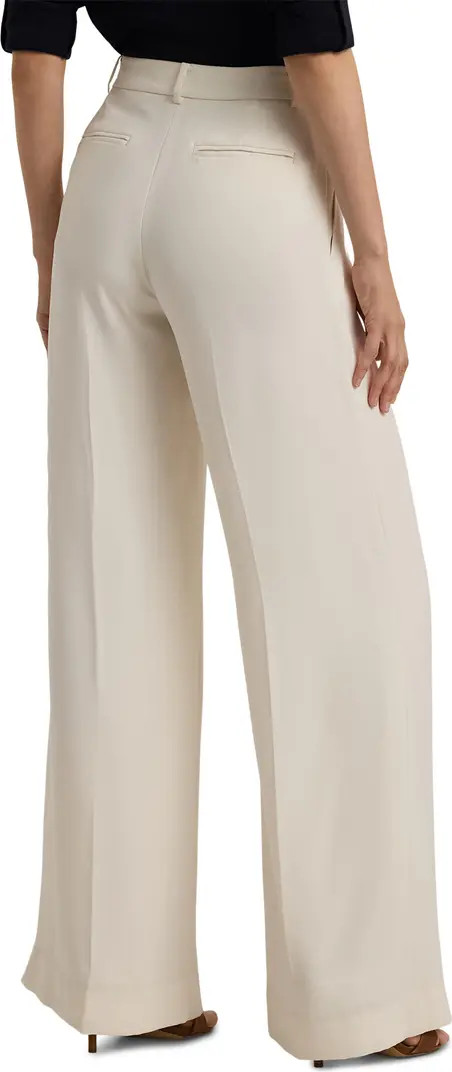 Double Faced Georgette Wide Leg Pants | Nordstrom
