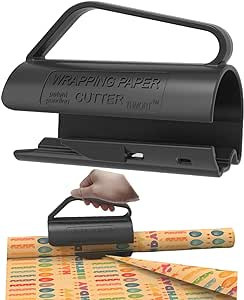 THMORT Wrapping Paper Roll Cutter with Handle (2-Pack) Push Cut Gift Birthday for Kids Boys and G... | Amazon (US)