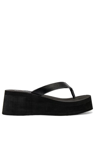 Skyscraper Sandal in Black Leather | Revolve Clothing (Global)