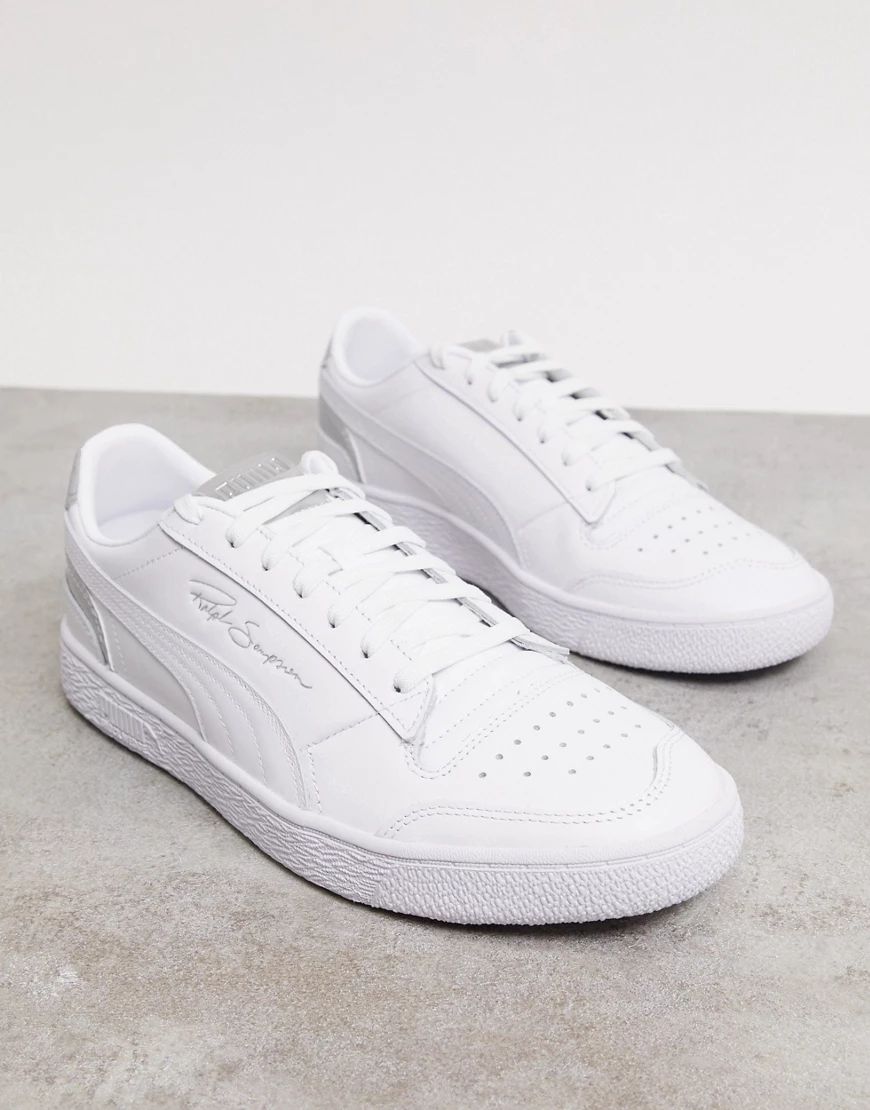 Puma Ralph Sampson sneakers in white and silver | ASOS (Global)