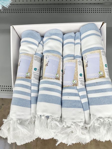 Under $15 Blue and white striped beach towels pool towels 

#LTKHome #LTKTravel #LTKSwim
