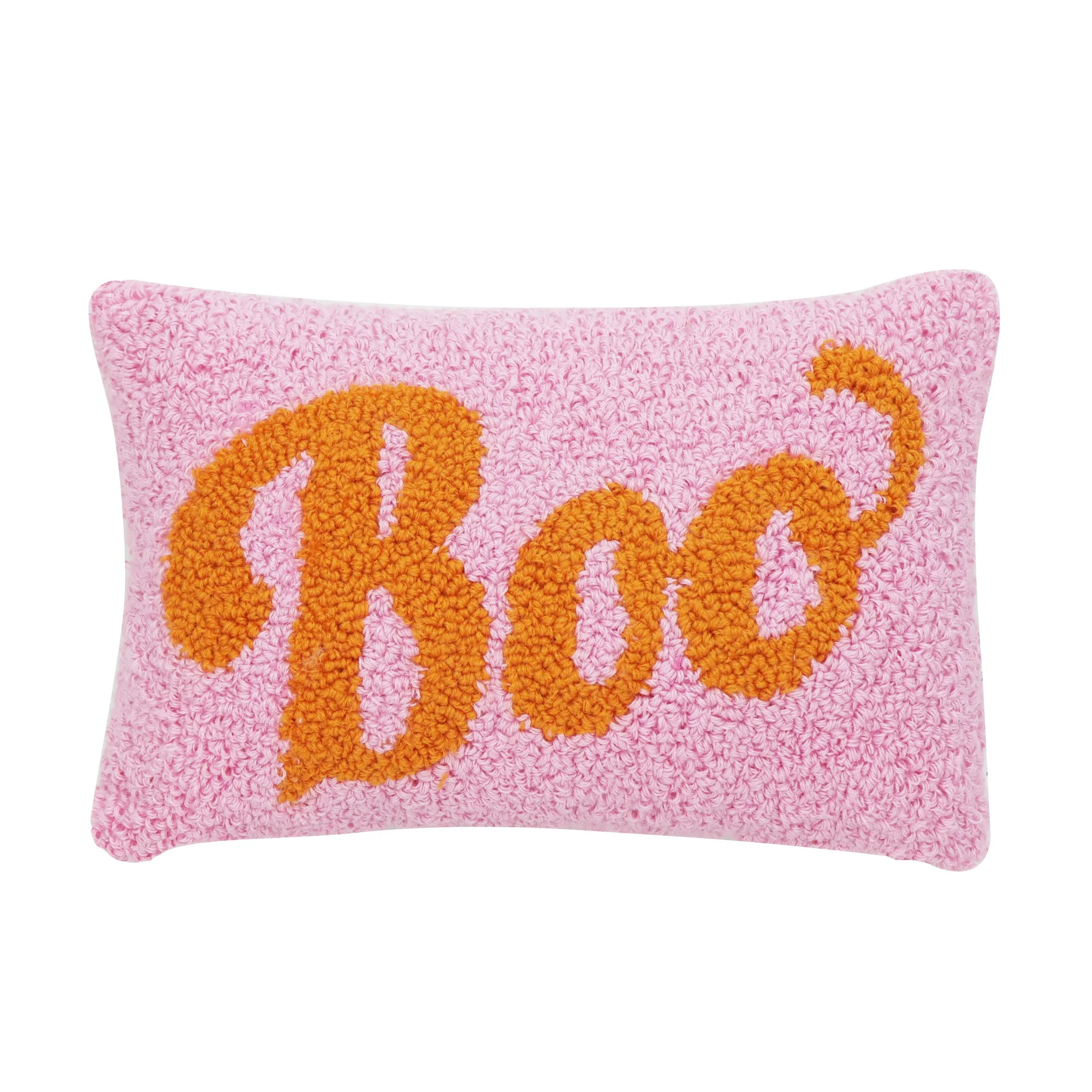 11.5" Pink & Orange Boo Throw Pillow by Ashland®-Halloween Pillow for Home Decor | Walmart (US)