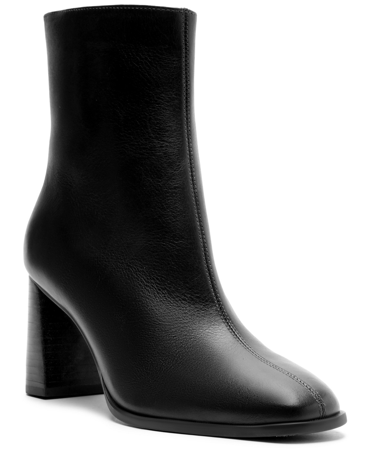 Arezzo Women's Regina Wood Block Heel Booties - Black | Macy's