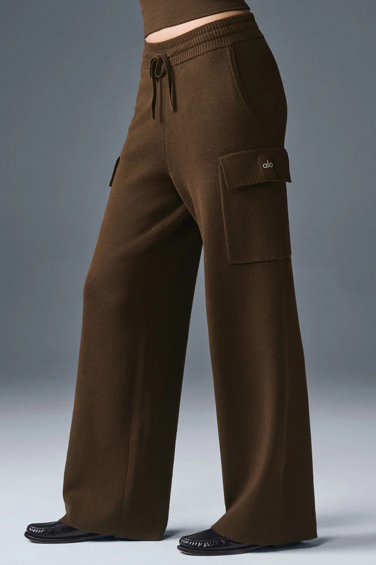 Scholar Knit High-Waist Cargo Pant | Alo Yoga (US)