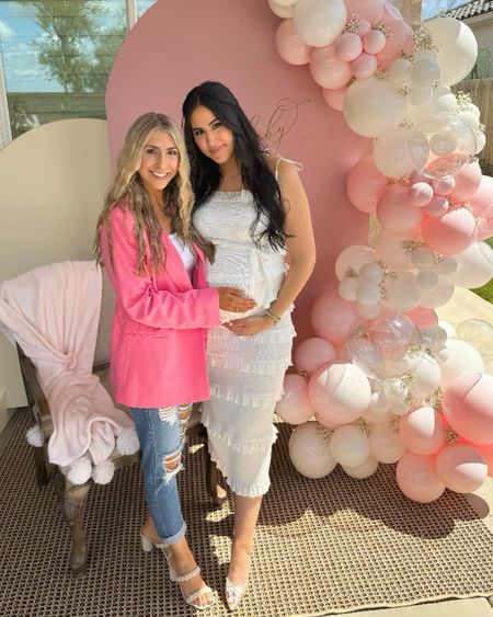 Pink blazer for the most beautiful baby shower! 

Oversized blazer
Pink blazer
Mom jeans
Heels
Baby shower
White dress
Brunch 
Summer
Summer outfit
Date night 

#LTKFindsUnder50 #LTKSaleAlert #LTKStyleTip