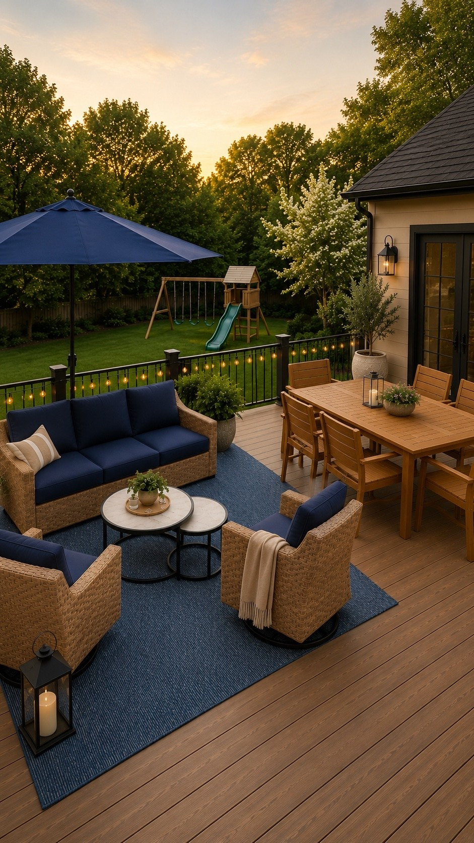 Outdoor living set up