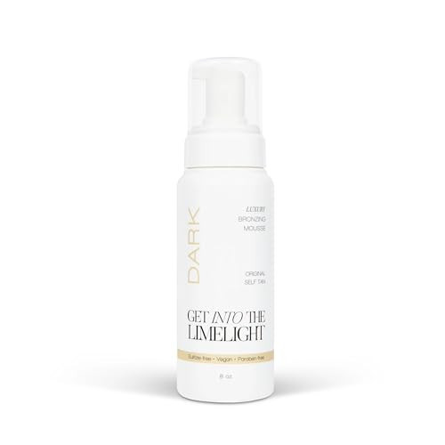 Get Into The Limelight Original, Dark Self Tanner, Sunless Tanning Mousse Develops in 8+ Hours, 8 oz. | Amazon (US)