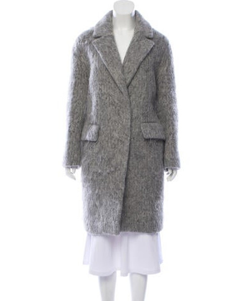 Sandro Oversize Wool Coat Grey | The RealReal