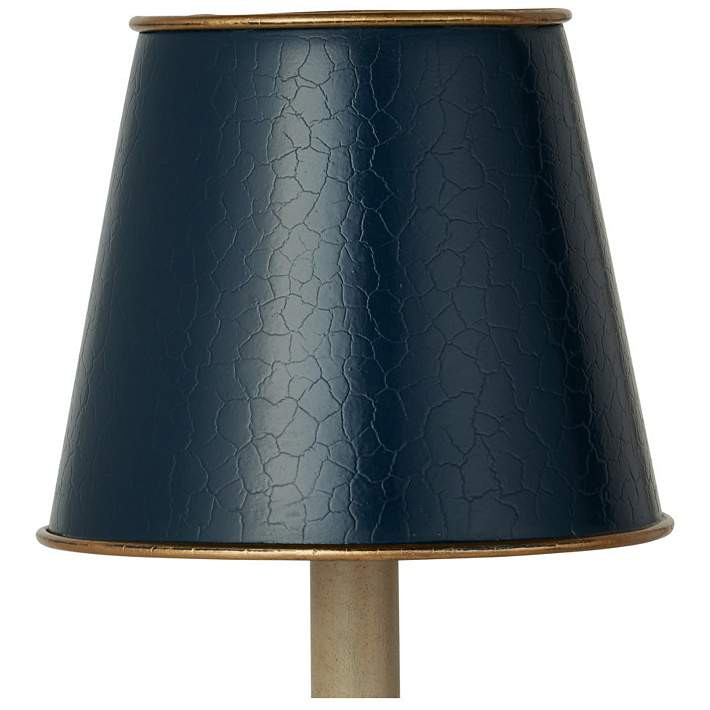 Currey & Company 5" x 6" x 6" Tole Blue Tapered Shade | Lamps Plus