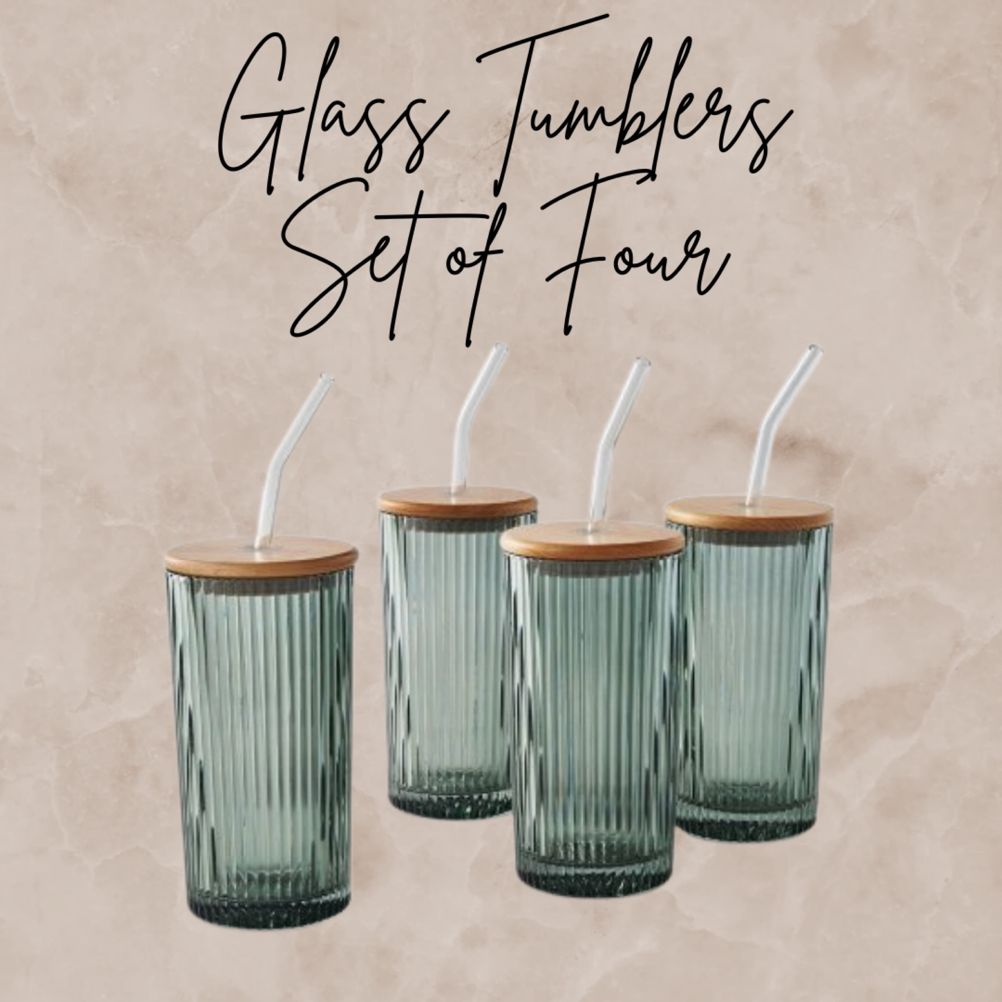 Glass Tumblers 😍
Set of Four $14.98 

#LTKHome #LTKSeasonal