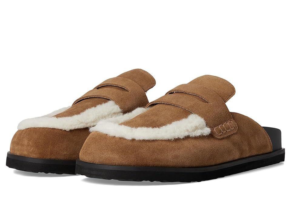 Steve Madden Tomlin Women's Slippers Chestnut Suede : 6 M, Faux Fur/Felt/Rubber | Zappos
