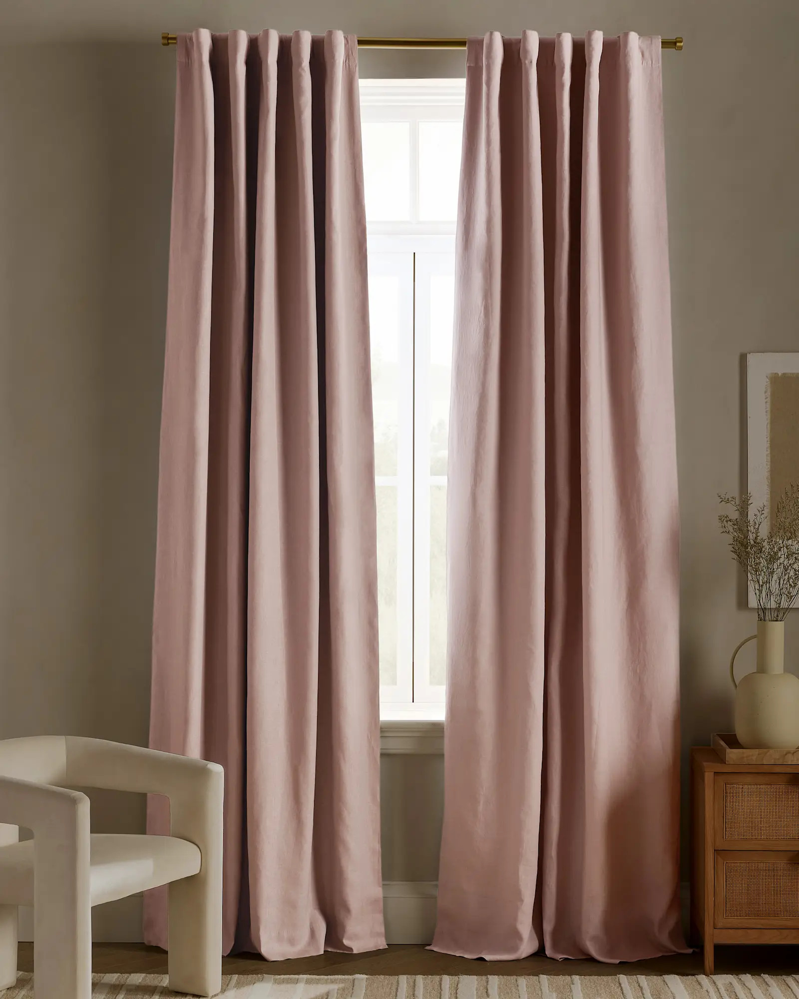 European Linen True Blackout Curtain - Single Panel | Quince