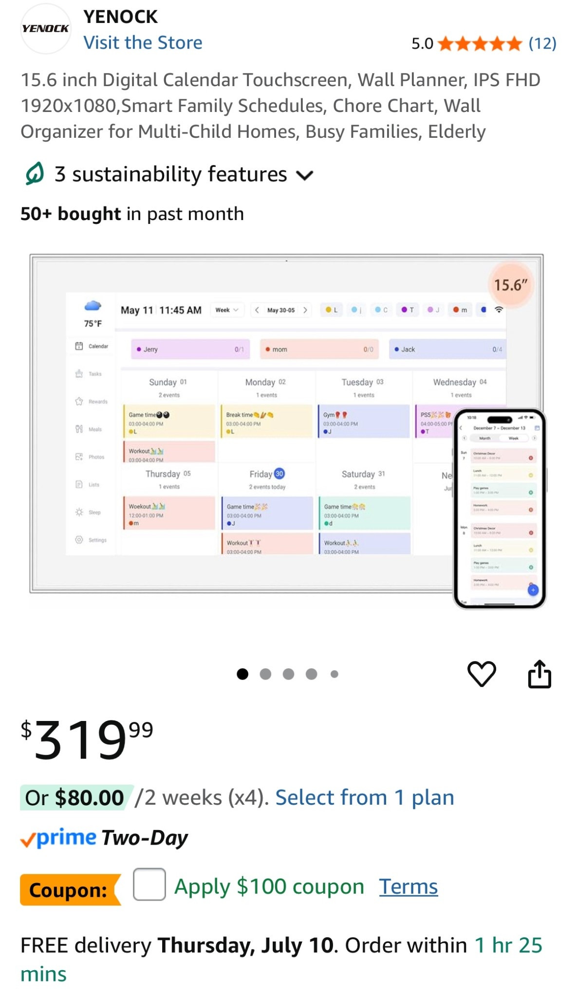 Digital calendar #primeday
