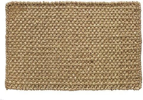 HF by LT Boho Market Ella Basketweave 100% Seagrass Doormat, 18 x 30 inches, Durable and Sustaina... | Amazon (US)