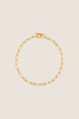 Gold Paperclip Toggle Clasp Necklace | Tuckernuck (US)