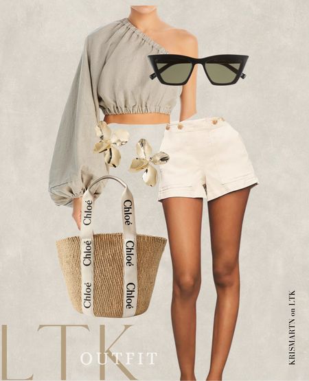 Summer Neutral Outfit One Shoulder Top 

#LTKSeasonal #LTKSpringSale #LTKshoecrush