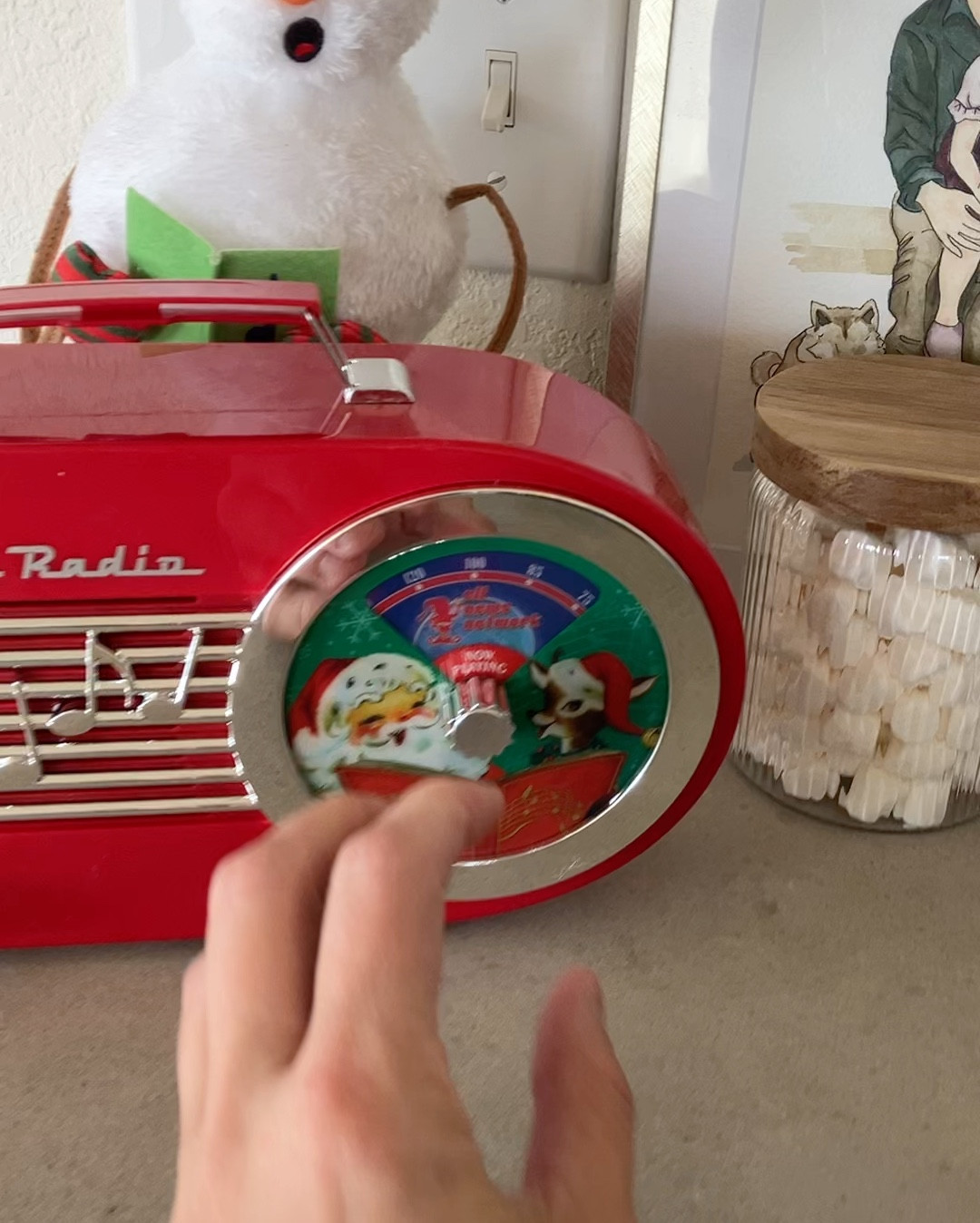 The cutest North Pole Radio!! The kids will LOVE this. 
- elf news network
- weather station
- music 

#LTKmomlife #LTKSeasonal #LTKHoliday