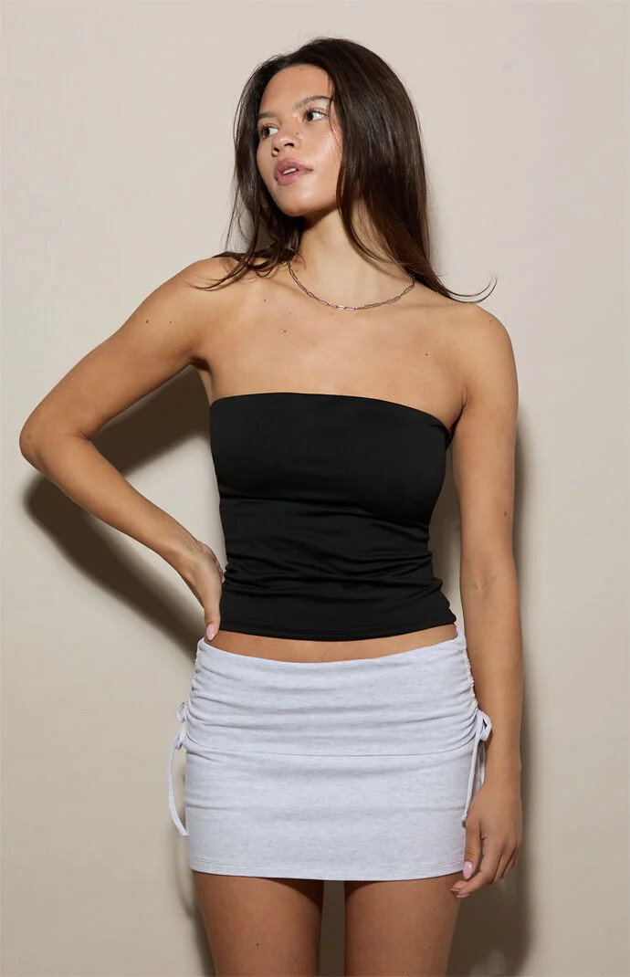 Women's Ava Sleek Tube Top in Black - Size XXS | PacSun