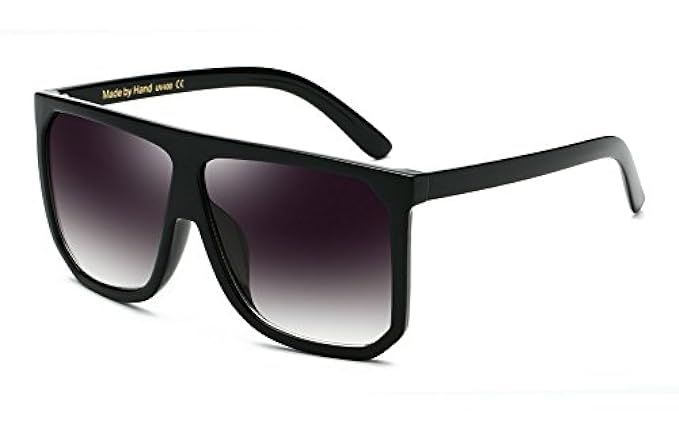 Oversized Fashion Sunglasses For Women Black Gradient Sunglasses Mens UV400 | Amazon (US)