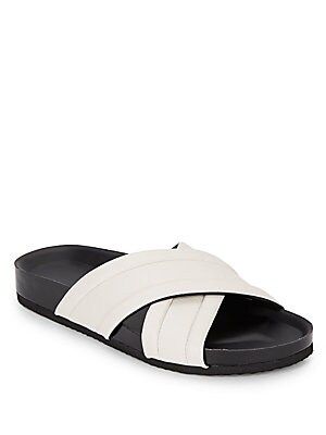 Orson Leather Slides | Saks Fifth Avenue OFF 5TH