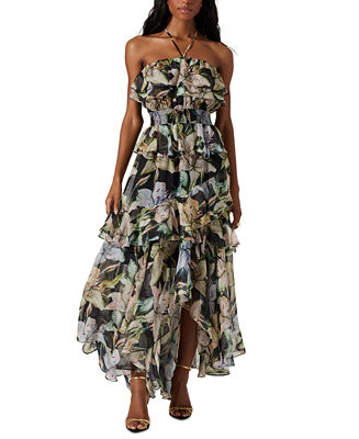 Women's Elena Floral Ruffle-Trim Dress | Macy's