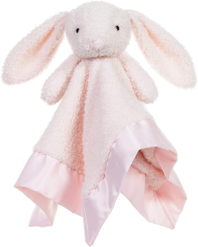 Apricot Lamb Stuffed Animals Pink Bunny Rabbit Security Blanket Infant Nursery Character Blanket ... | Amazon (US)