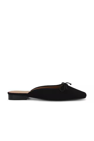 Flattered Malva Suede Mule in Black from Revolve.com | Revolve Clothing (Global)