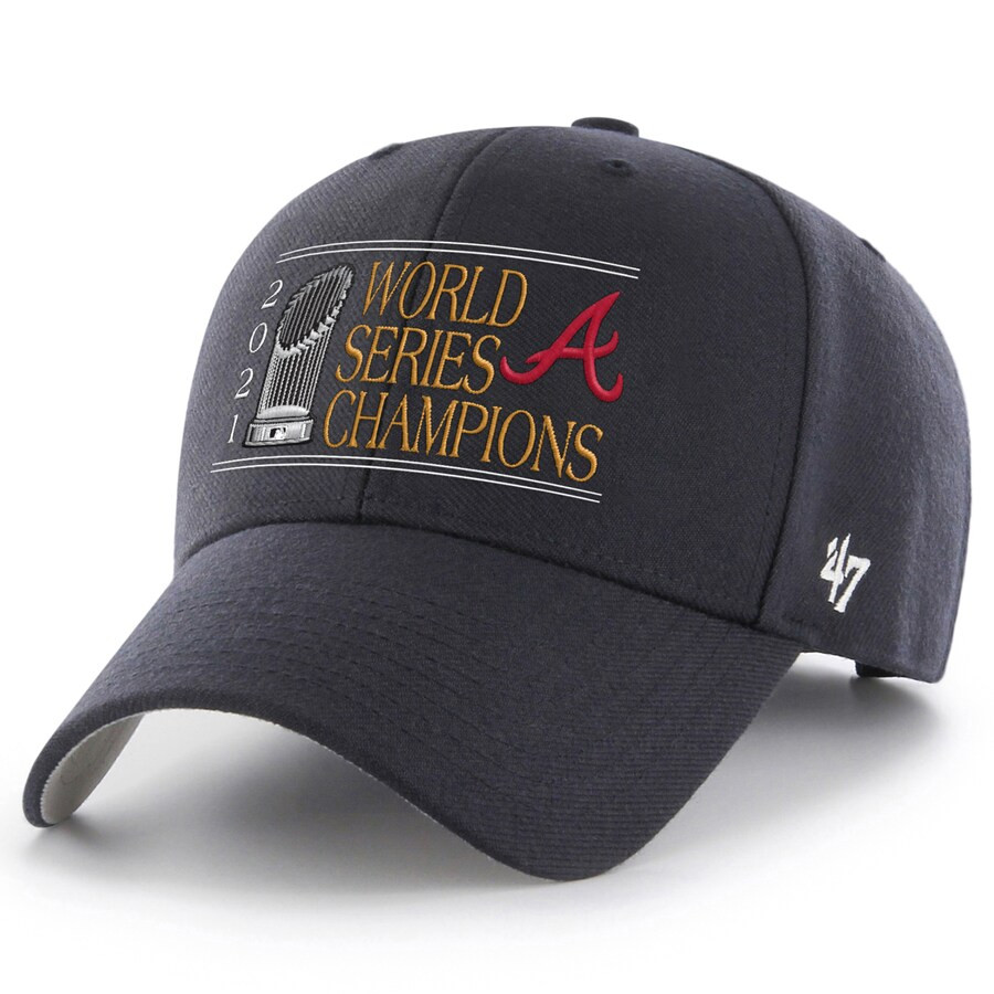 Atlanta Braves '47 2021 World Series Champions MVP Adjustable Hat - Navy | Fanatics